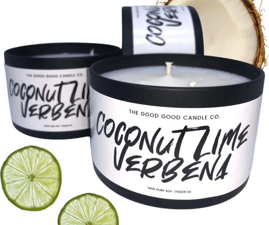 Coconut Lime Verbena Premium Soy Candle