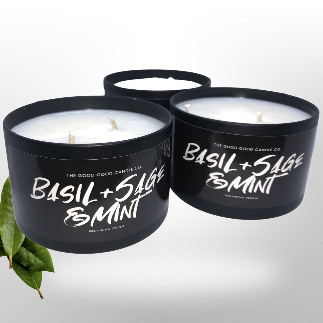 Basil + Sage & Mint Premium Soy Candle