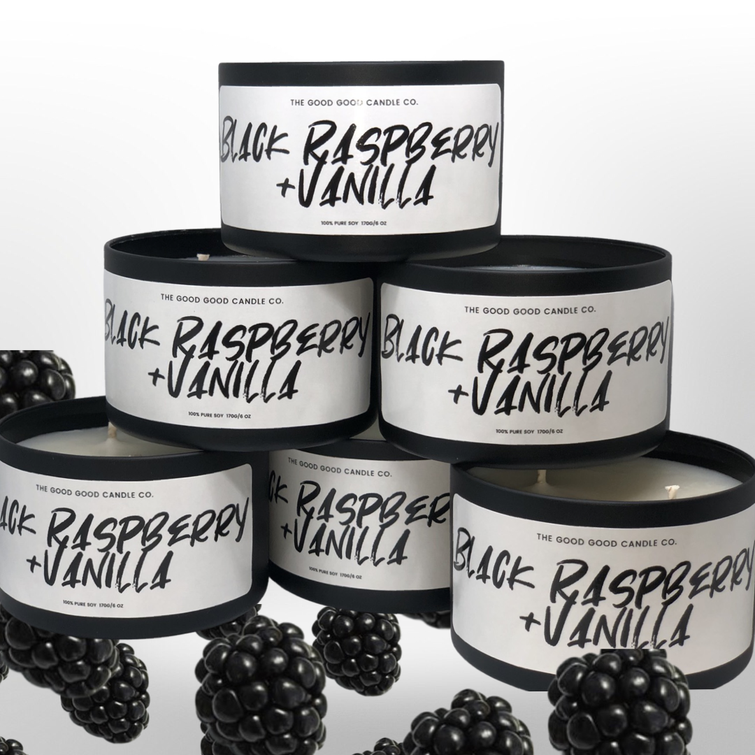 Black Raspberry Vanilla Premium Soy Candle