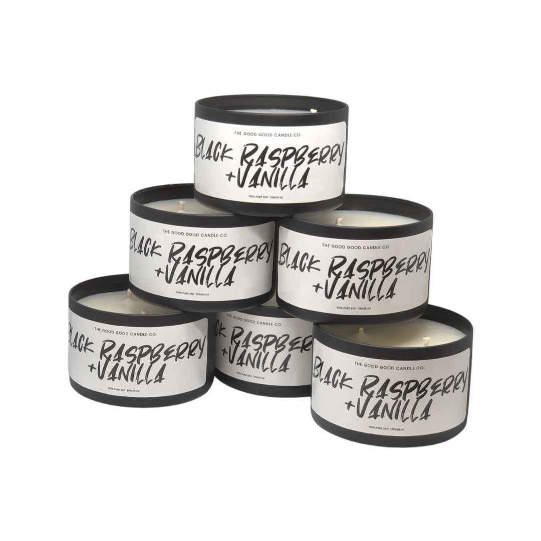 Black Raspberry Vanilla Premium Soy Candle