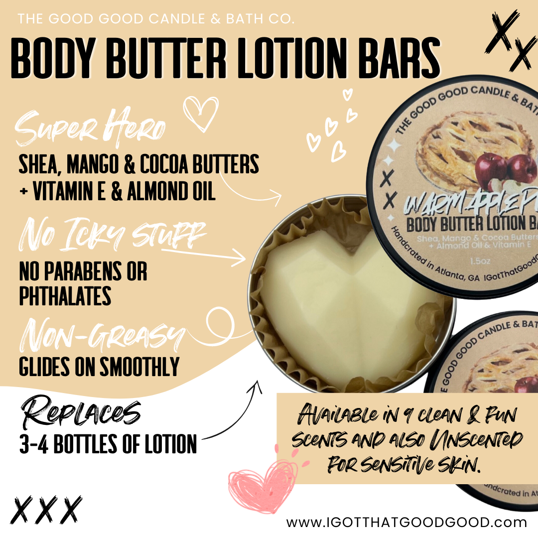 Warm Apple Pie Shea Body Butter Lotion Bar