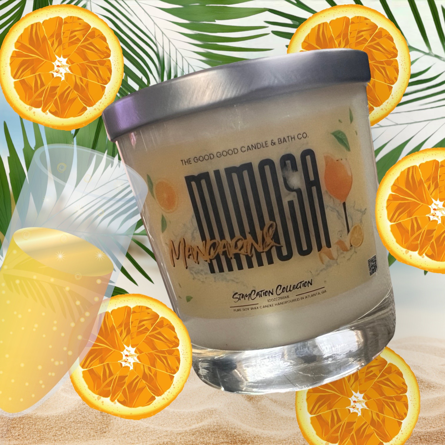 Mimosa & Mandarin Premium Soy Candle