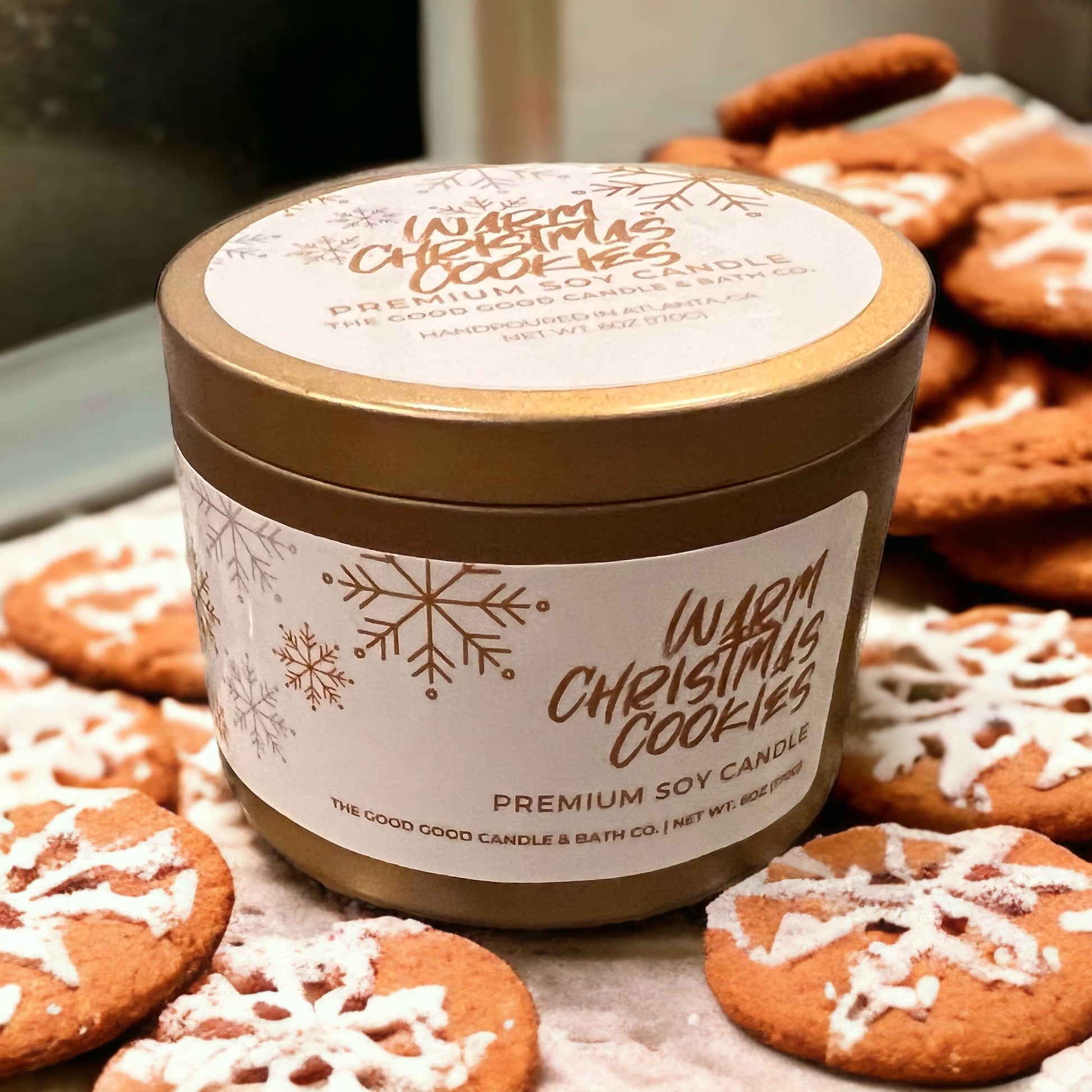 Warm Christmas Cookies Premium Soy Candle