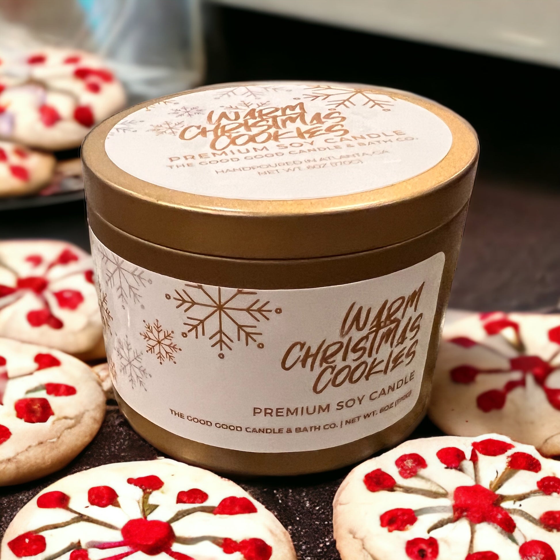 Warm Christmas Cookies Premium Soy Candle