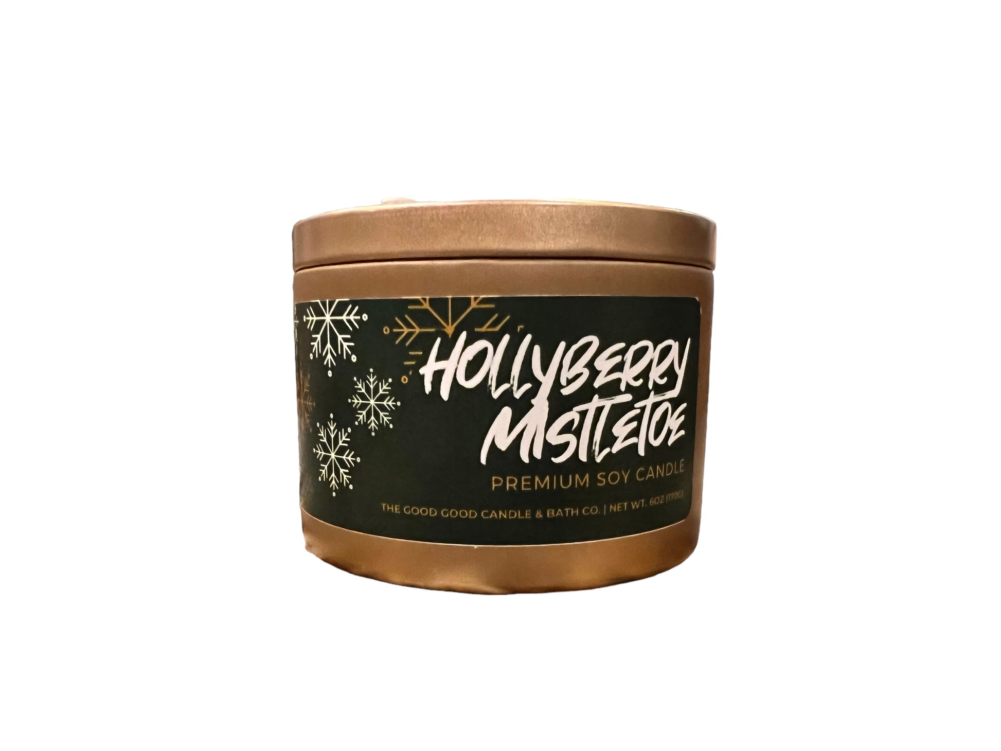 Hollyberry + Mistletoe Premium Soy Candle