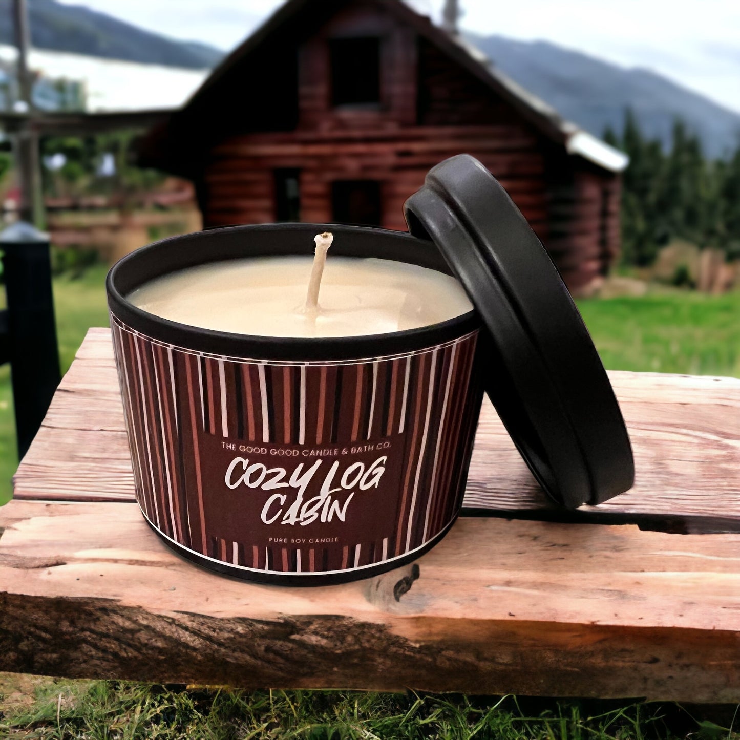 Cozy Log Cabin Premium Soy Candle