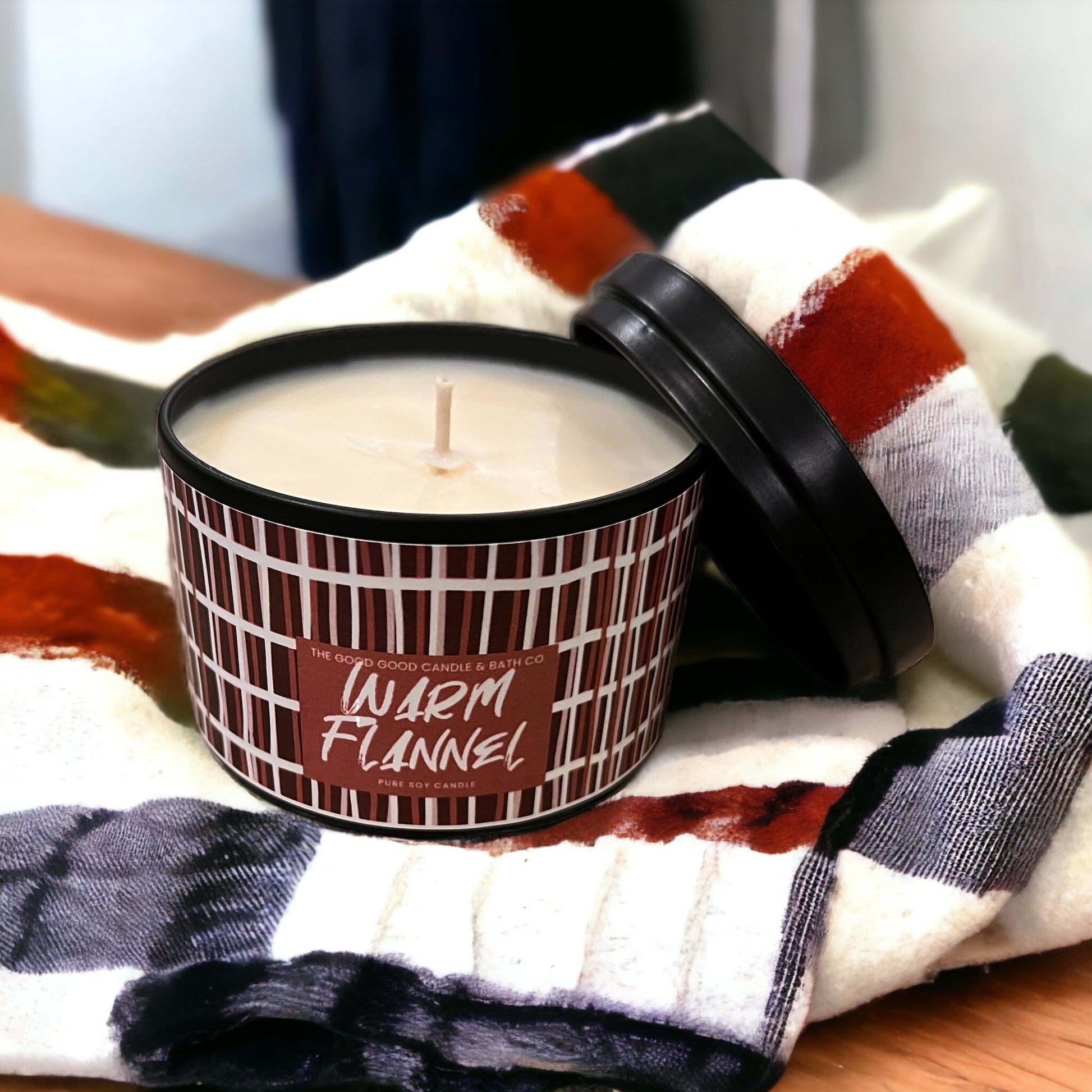 Warm Flannel Premium Soy Candle